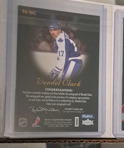 Wendel Clark lot! 2012 Fleer Auto, 2013 Black Diamond /50, 2005 - photo 5