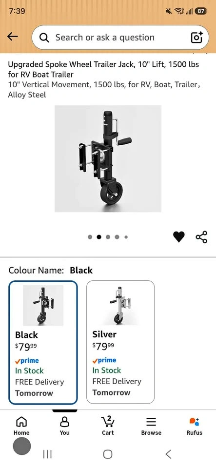 Trailer Jack with Wheel