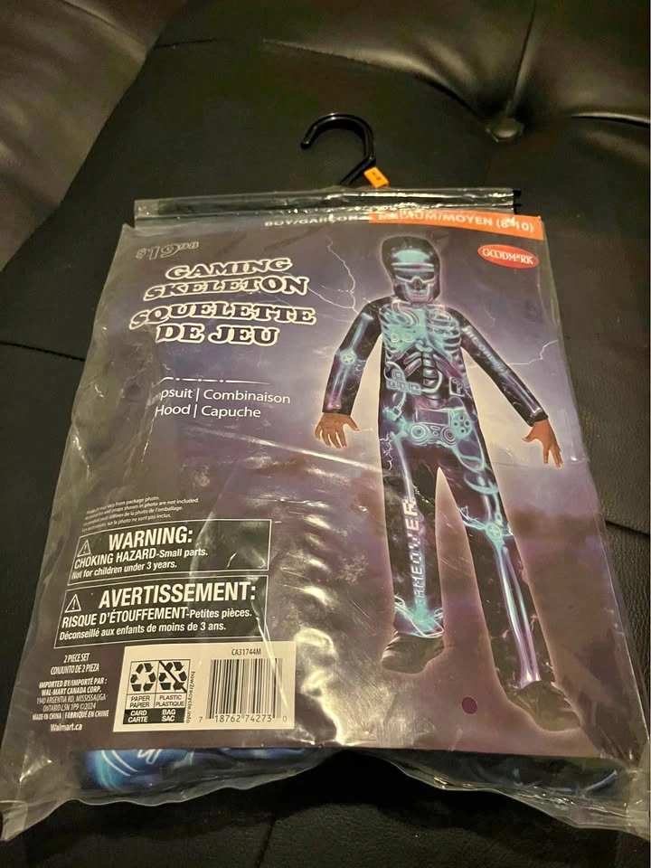 Halloween costume Gaming skeleton - New - $10