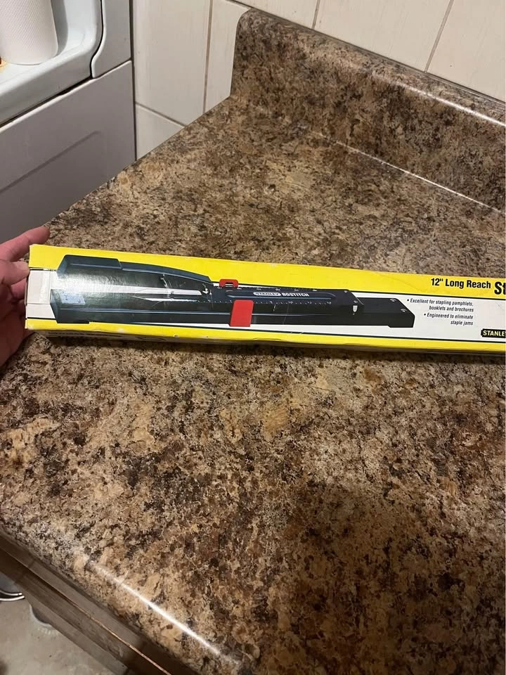 New - Stanley Bostitch Long-Reach Stapler 12"- Black $30