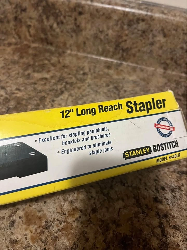 New - Stanley Bostitch Long-Reach Stapler 12"- Black $30 - photo 2