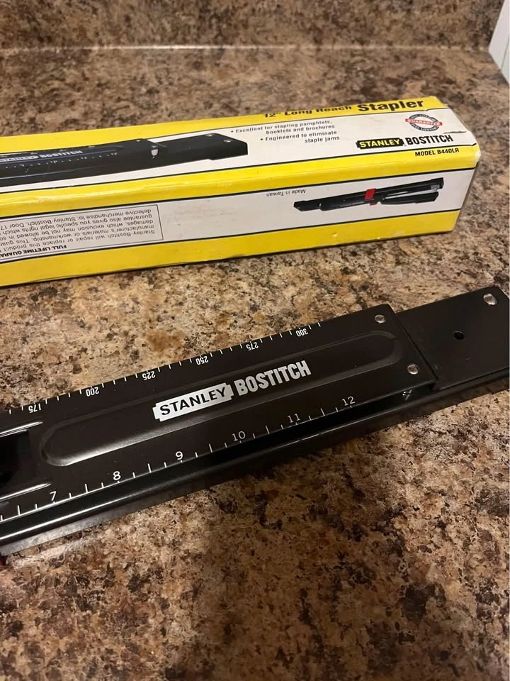 New - Stanley Bostitch Long-Reach Stapler 12"- Black $30 - photo 5