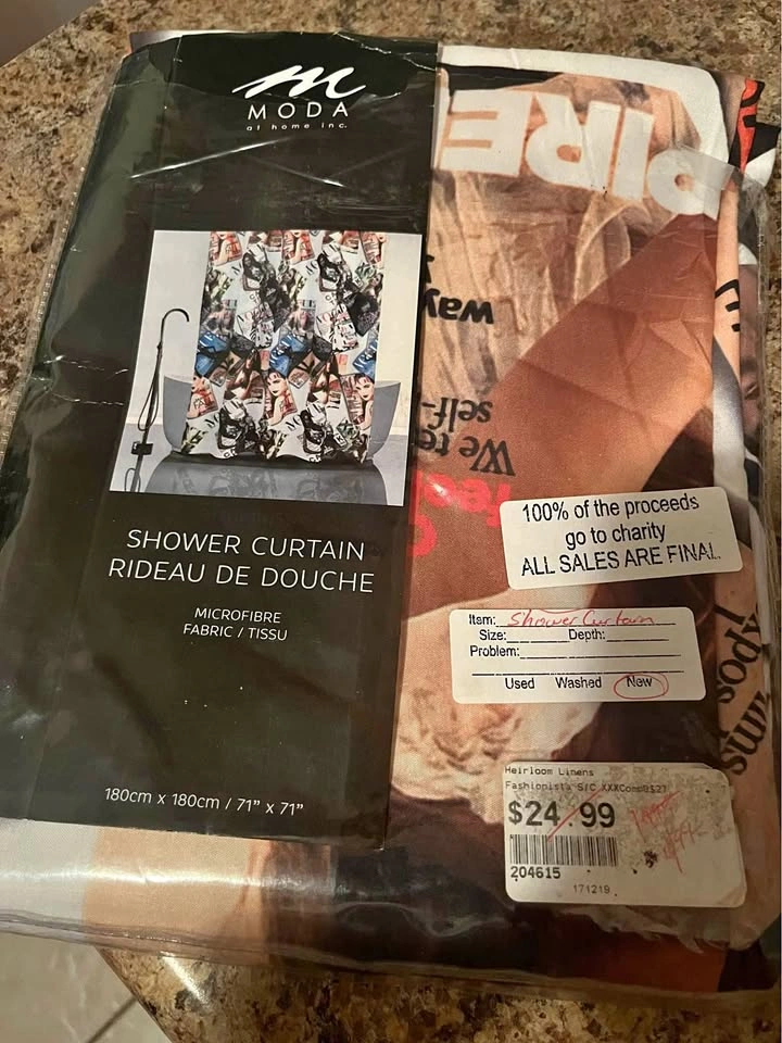 Vogue bath curtain $5