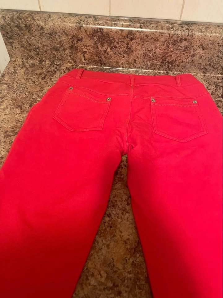 Red leggings/ jeggings $5 - photo 2