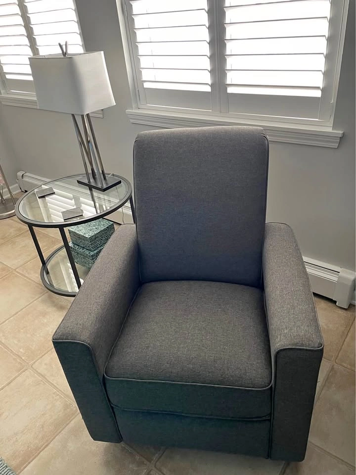 Grey Swivel Glider Rocker Recliner
