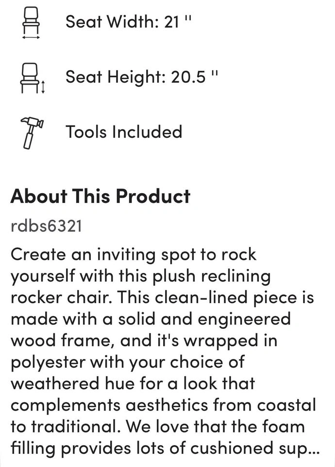 Grey Swivel Glider Rocker Recliner - photo 2