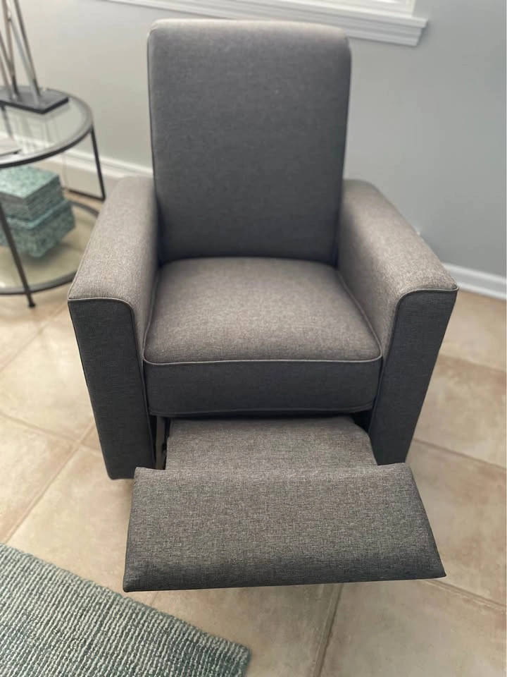 Grey Swivel Glider Rocker Recliner - photo 5