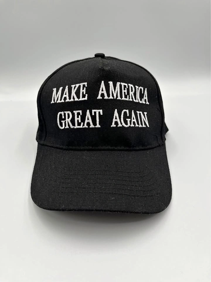 RARE Trump MAGA Adjustable Baseball Cap With American Flag