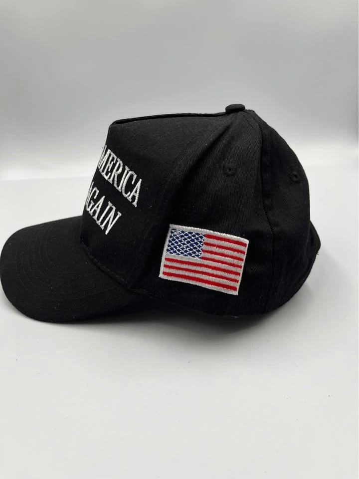 RARE Trump MAGA Adjustable Baseball Cap With American Flag - photo 5