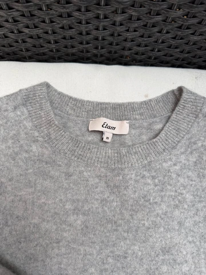 Etam 100% Cashmere Crew Neck Sweater - Medium - photo 4
