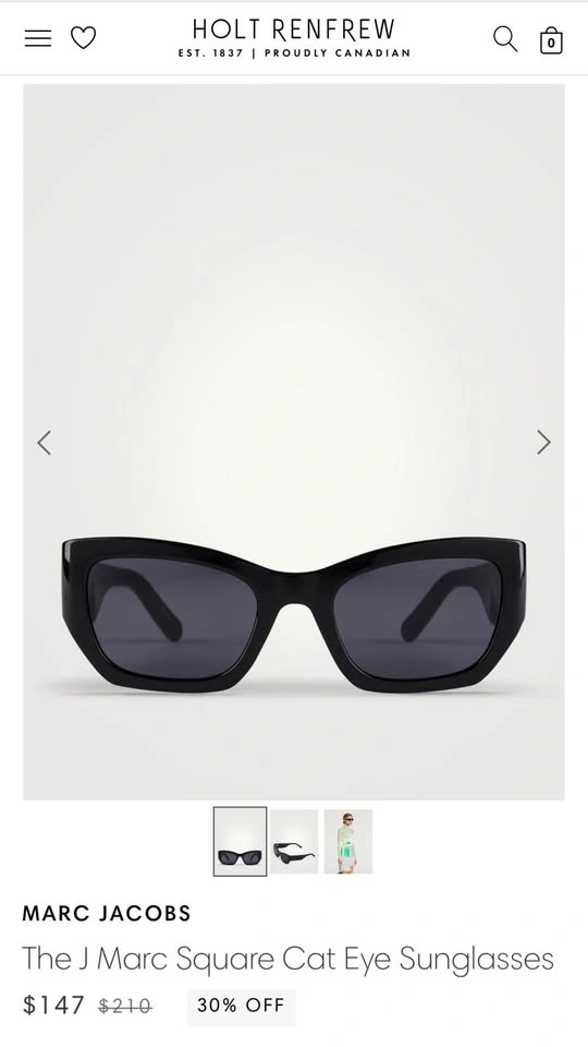 Marc Jacobs - The J Marc Square Cat Eye Sunglasses - photo 5