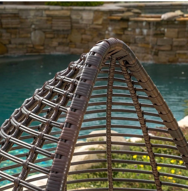 egg chair - teardrop wicker chair - photo 5