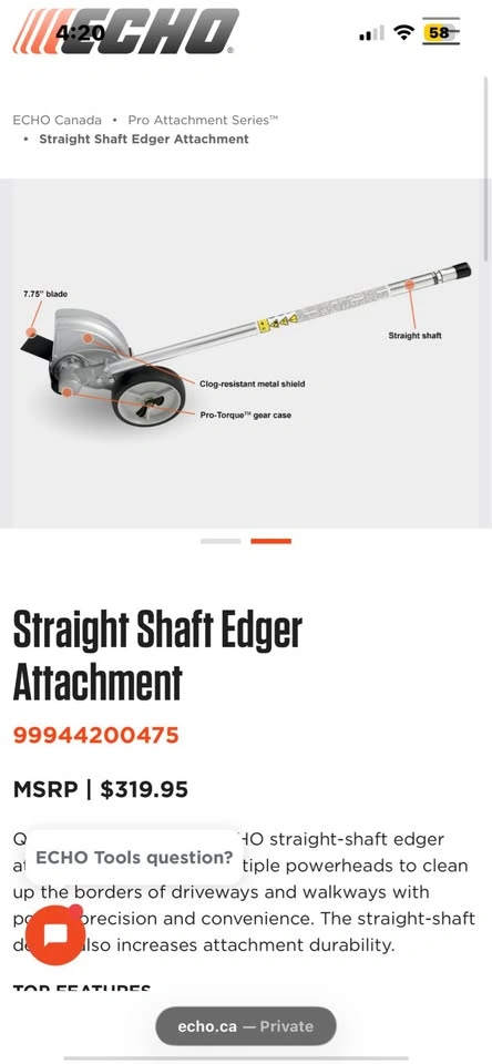 Echo Lawn Edger Attachment - photo 5