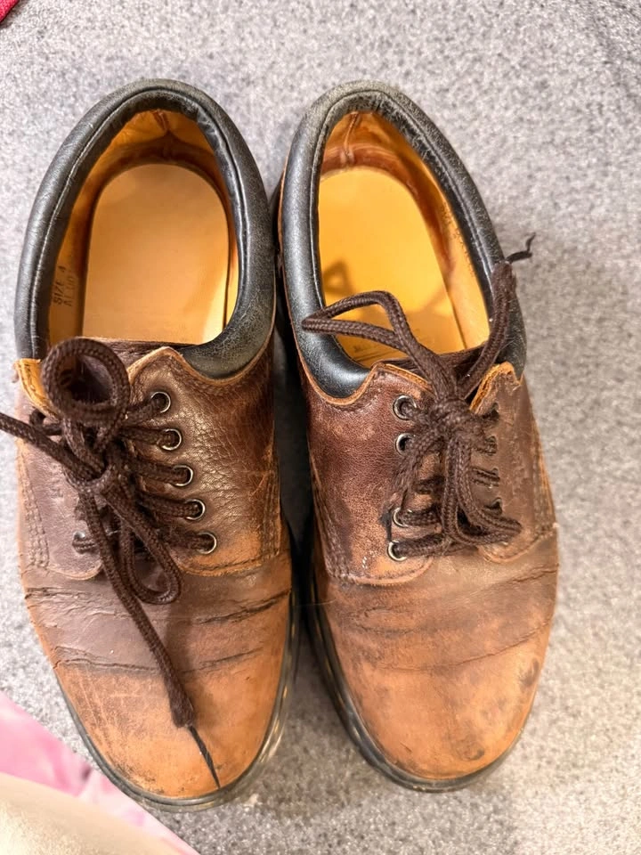 Vintage Made in England Dr. Martens 8053 5-Eye shoes - Brown Lea - photo 3