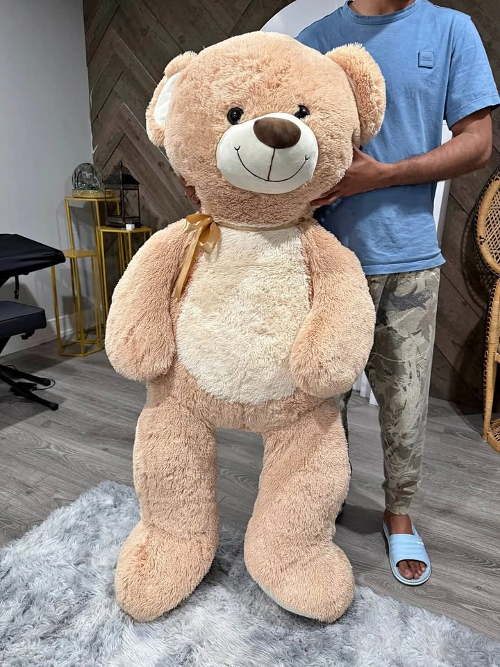 Giant Tan Plush Teddy Bear