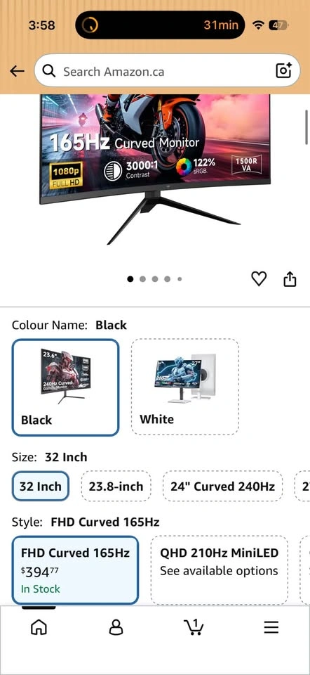 KTC 31.5" 165Hz Curved Gaming Monitor - photo 5