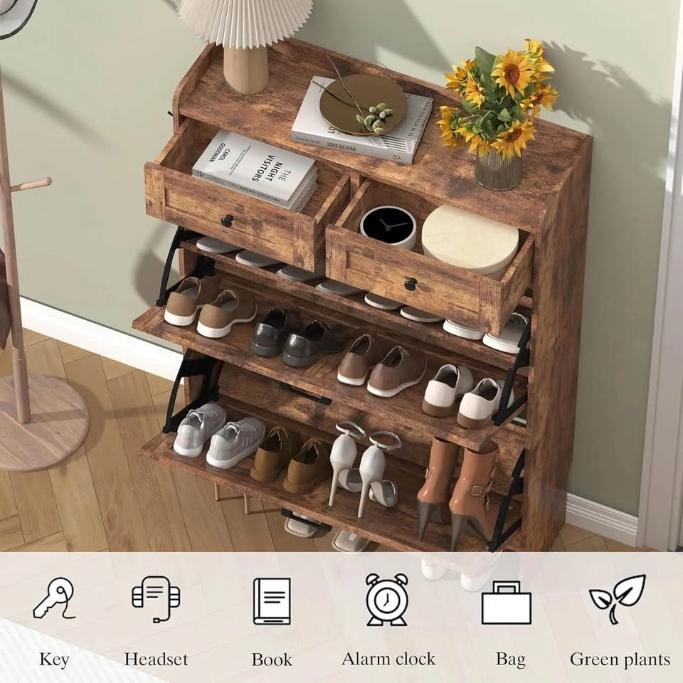 Farmhouse Narrow Shoe Cabinet - photo 3