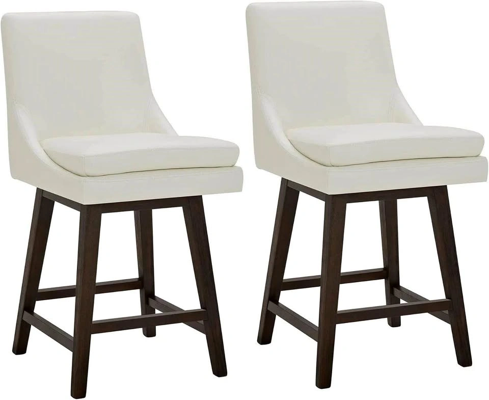 CHITA Counter Height Swivel Barstool Set of 2