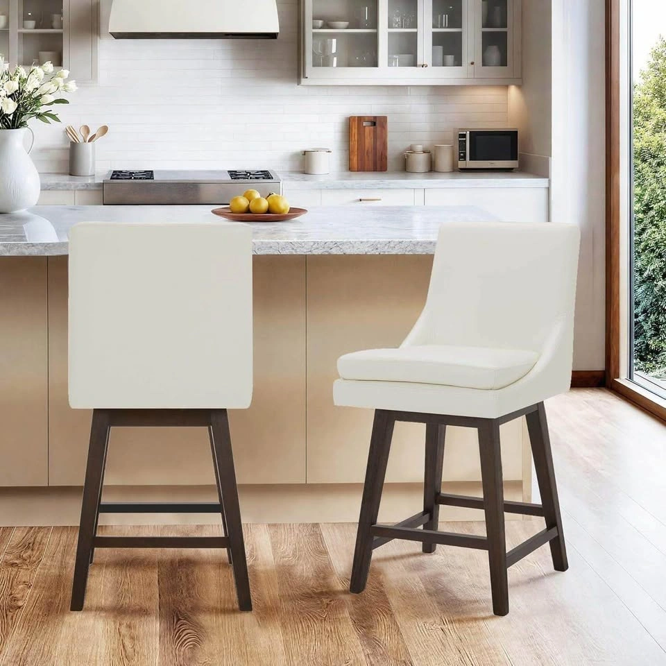 CHITA Counter Height Swivel Barstool Set of 2 - photo 3