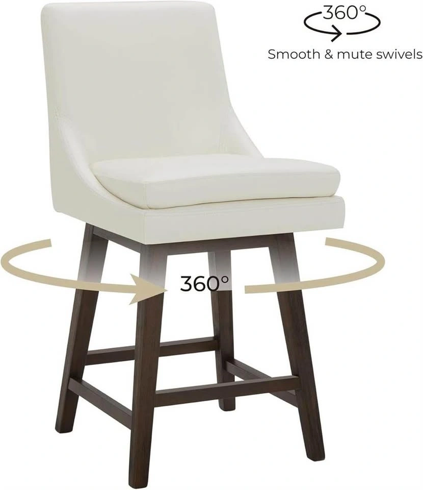 CHITA Counter Height Swivel Barstool Set of 2 - photo 4