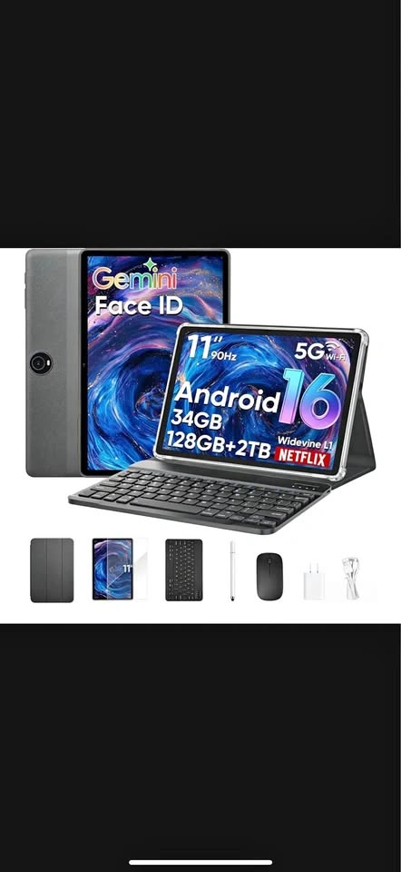 11-inch Android 16 Tablet with Keyboard