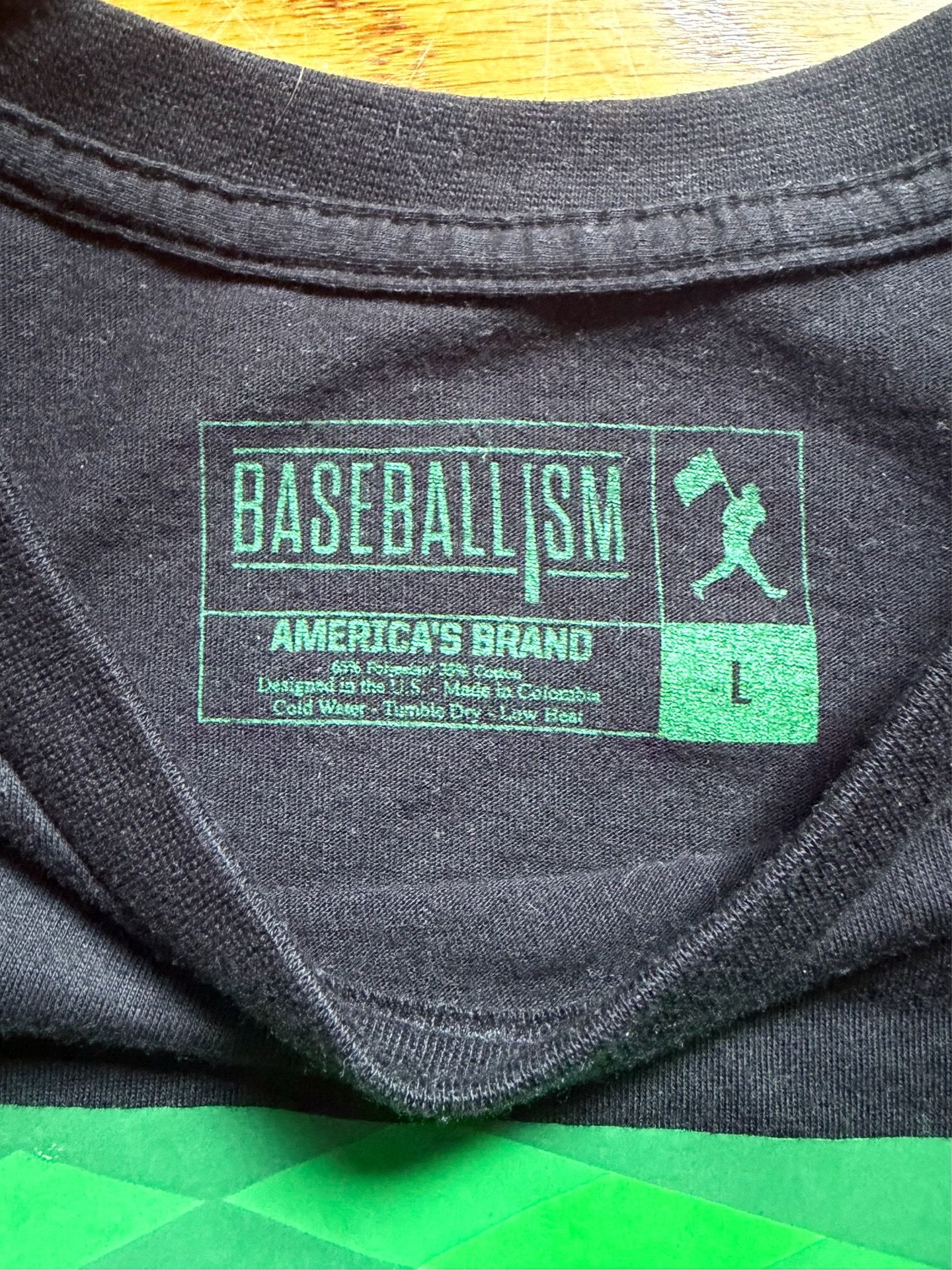 USA Baseball - Baseballism Brand - Black Graphic - Men’s Large - photo 3