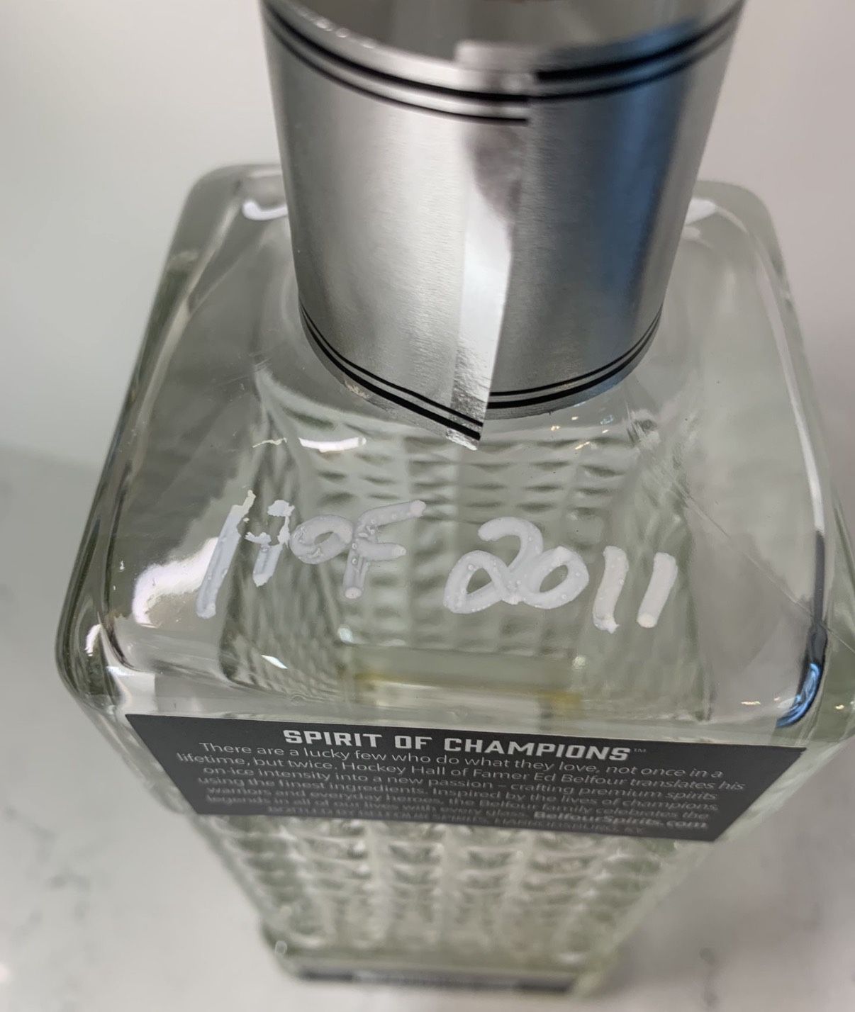 Eddie Belfour Autographed Collectible Bottle - photo 3