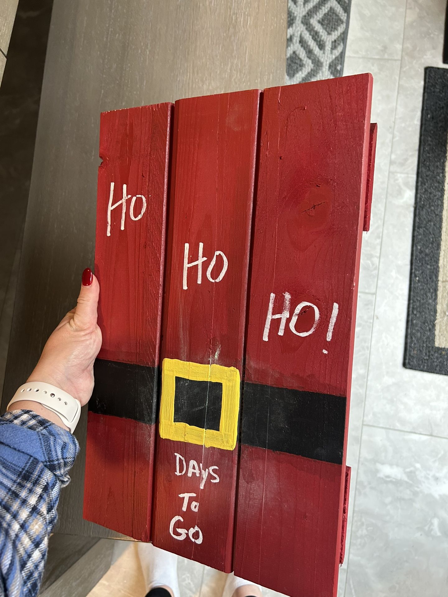 Handmade Wooden Christmas Countdown - Chalk - photo 2