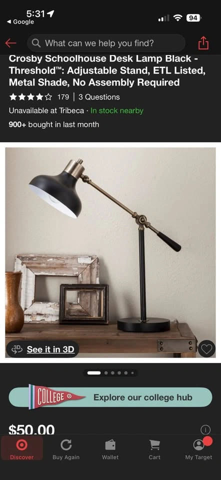 Black Desk Lamp - photo 2