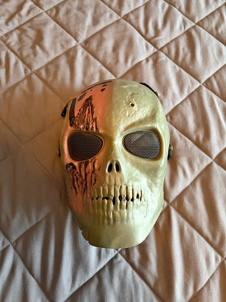 Tactical Skull Full Face Airsoft / Cosplay Mask - OD Green
