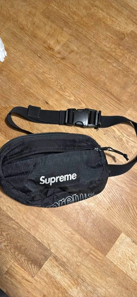 Supreme Waist Bag (SS19 Black) — Authentic, Good Condition