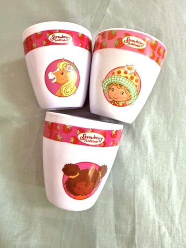Vintage Strawberry Shortcake Melamine Cups- 5 Pcs - photo 2