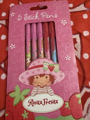 New Español Strawberry Shortcake Rosita Fresita 2 Pck pen Sets - photo 3