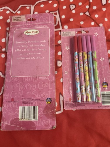 New Español Strawberry Shortcake Rosita Fresita 2 Pck pen Sets - photo 4