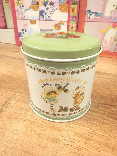 Strawberry Shortcake Tin 1982 American Greetings 3.5" Round