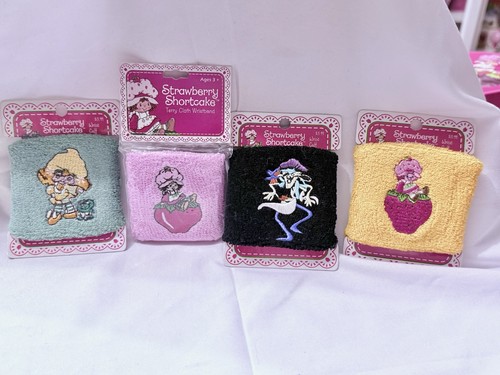 Lot Of 4 Strawberry Shortcake Wrist Cuffs Lemon Meringue & Purpl