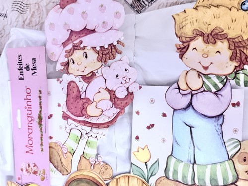 Vtg Strawberry Shortcake Cutout, Table Display Set- Brazil - photo 2