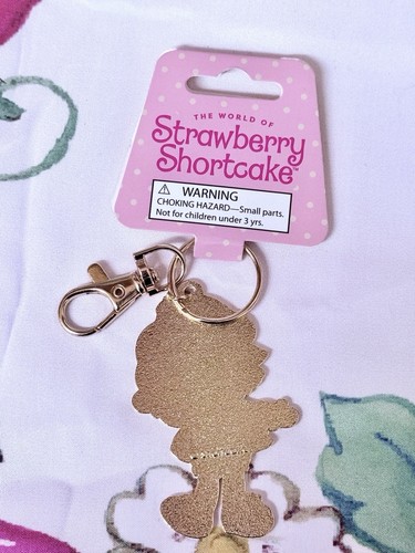 Strawberry Shortcake Character Metal Keychain Pink Hat - photo 2
