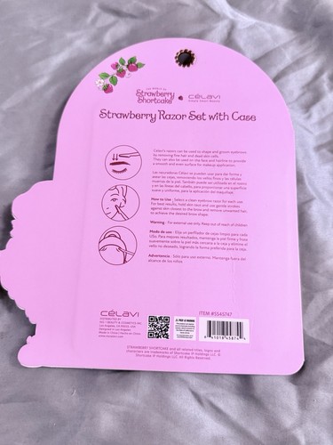 Strawberry Shortcake 6 Piece CELAVI RAZOR SET W/ Case- NEW - photo 2