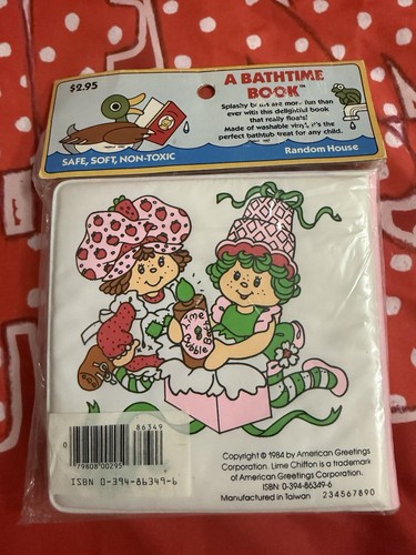 Vintage Strawberry Shortcake Bath time Book 1984 RARE-NIP - photo 2