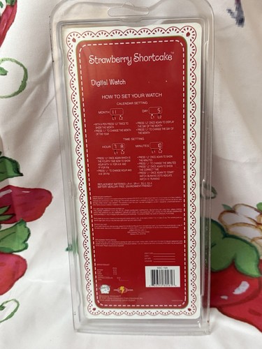 Rare 2004 Strawberry Shortcake Digital Watch New-Sealed - photo 3