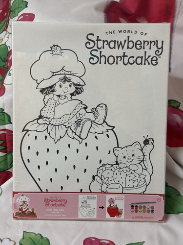 Strawberry Shortcake Character DIY Canvas Activity With Paint/Br