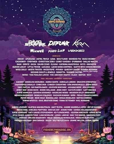 Sonic Springs Festival Ticket With Parking Pass