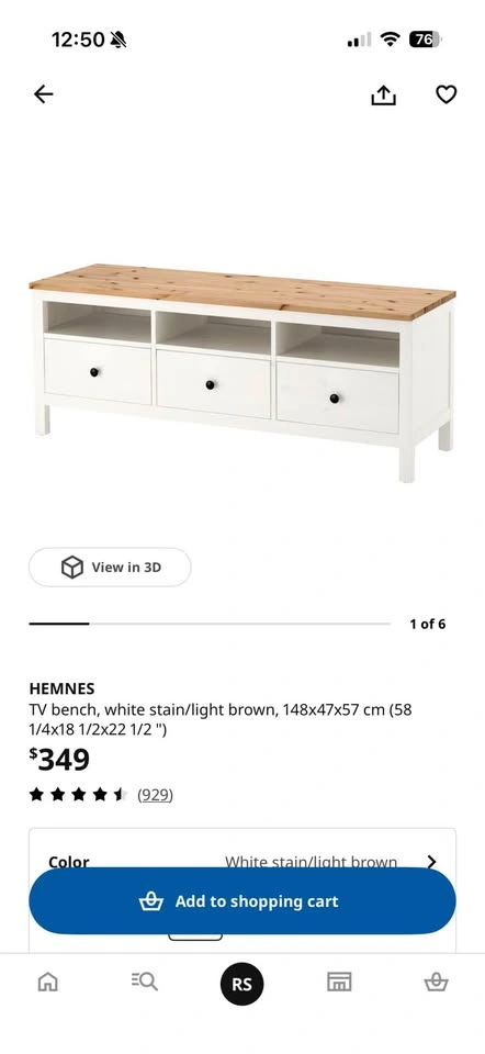 Ikea Hemnes TV Bench - photo 4