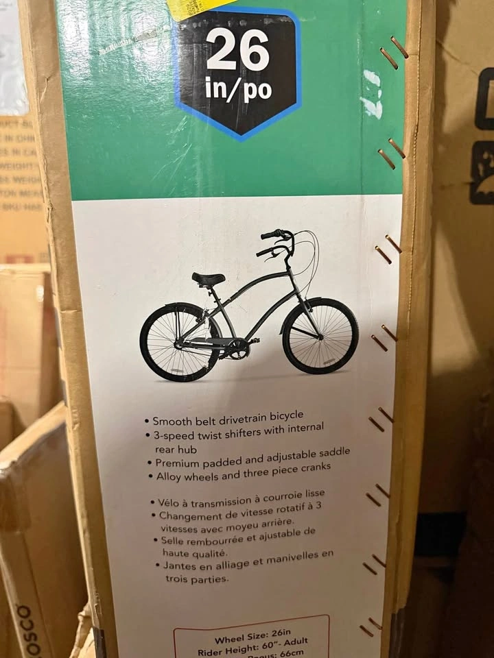 Hyper Bicycle Men's Cruiser 26" Commuter Bike, Gray