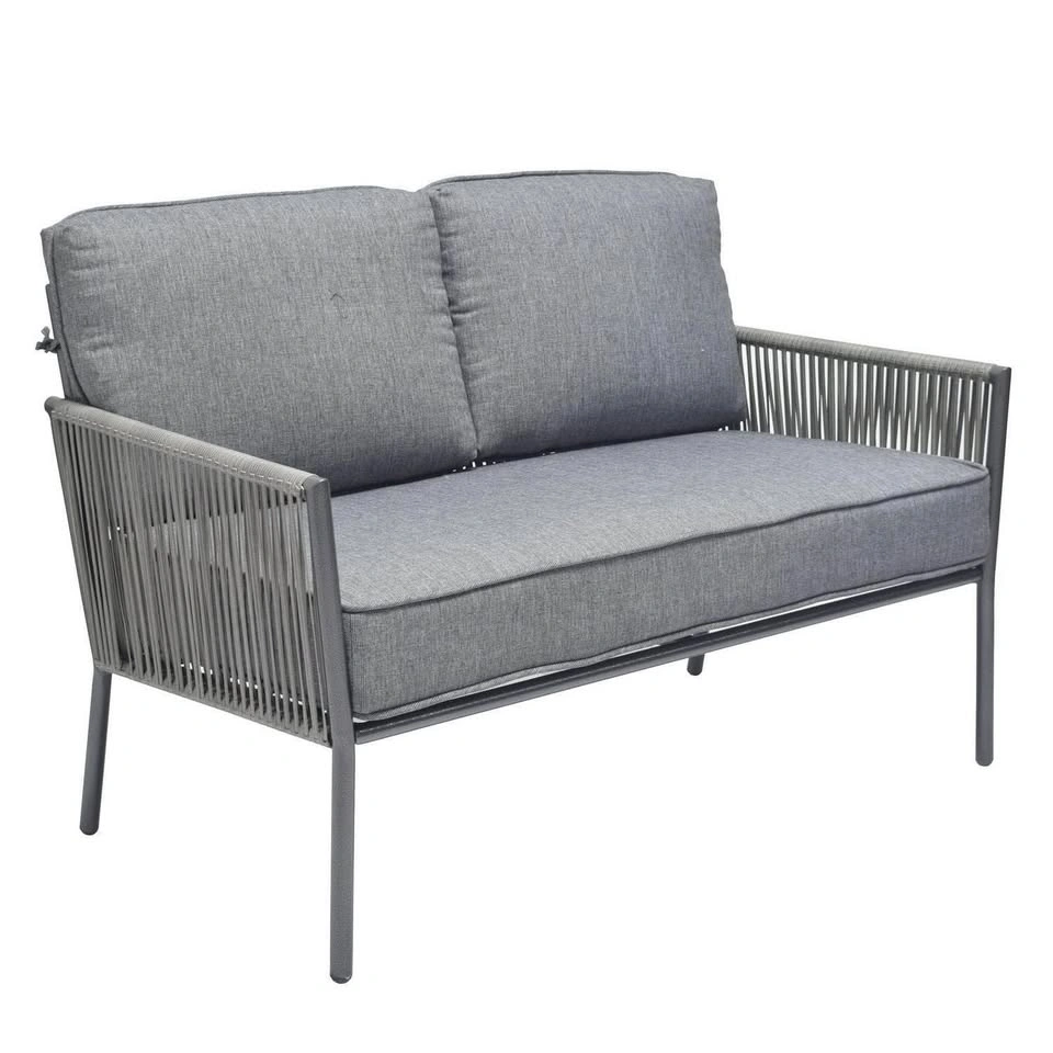 Hampton Bay Tolston 4-Piece Conversation Set - Charcoal - photo 4