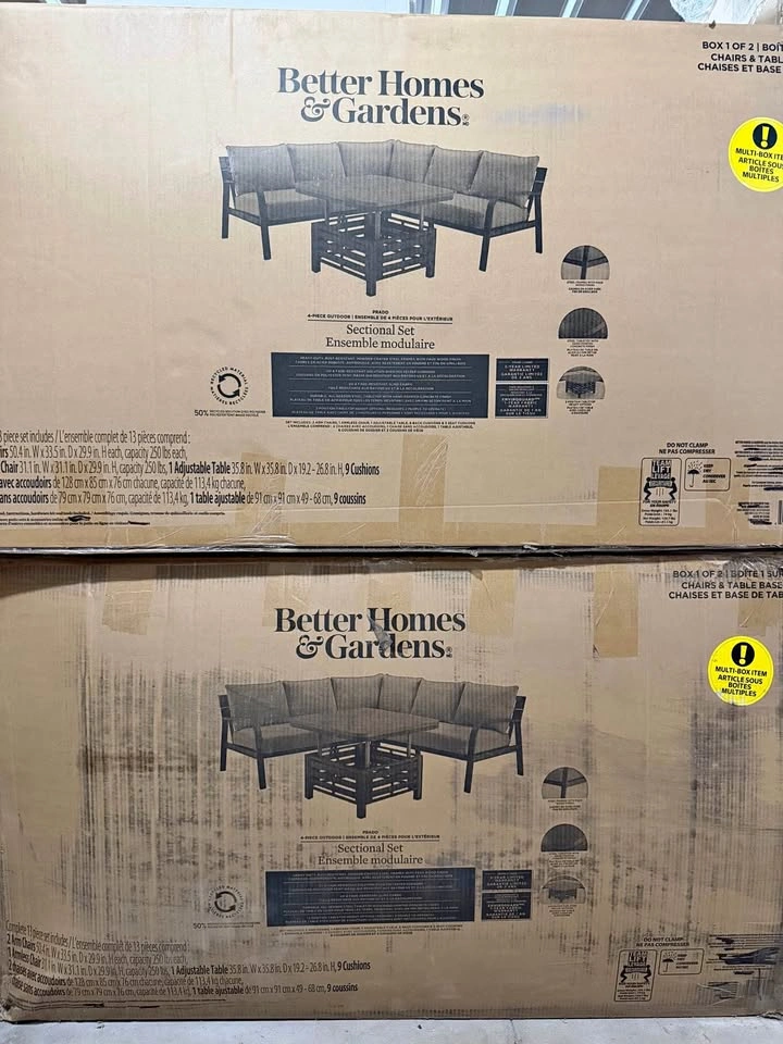 Better Homes & Gardens Prado 4-Piece Outdoor Sectional Set