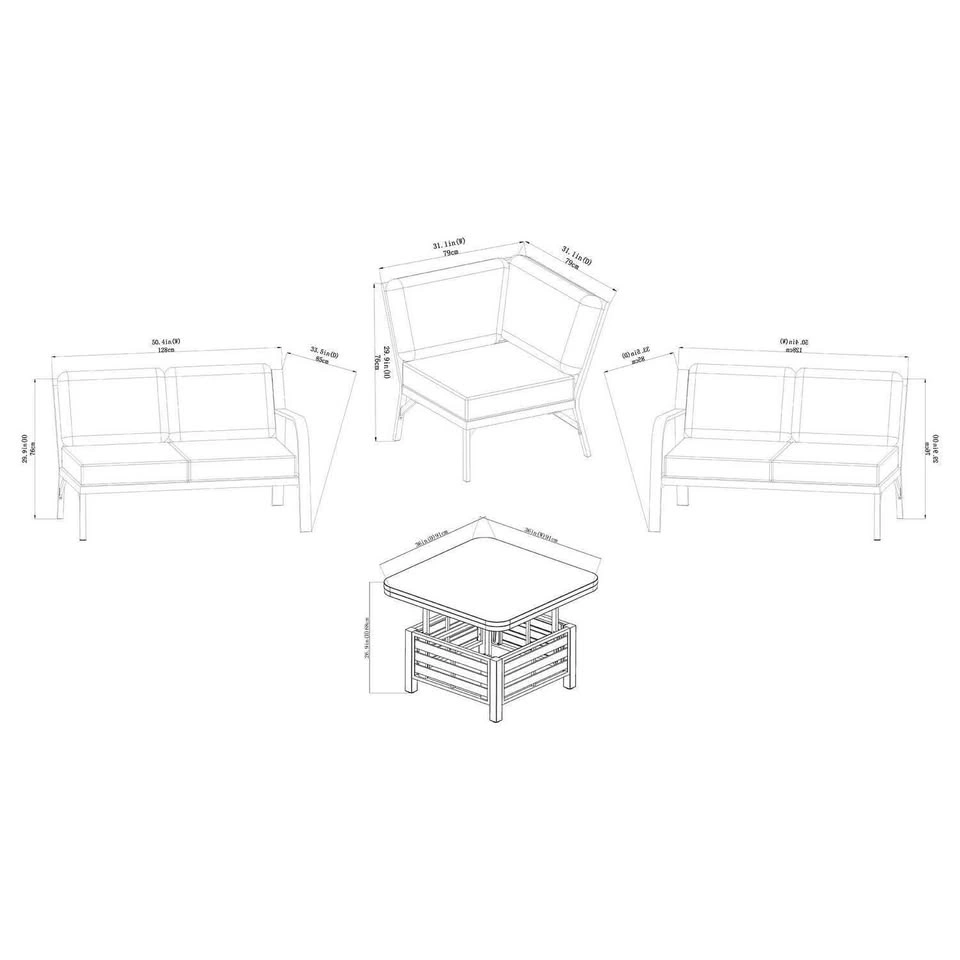 Better Homes & Gardens Prado 4-Piece Outdoor Sectional Set - photo 4