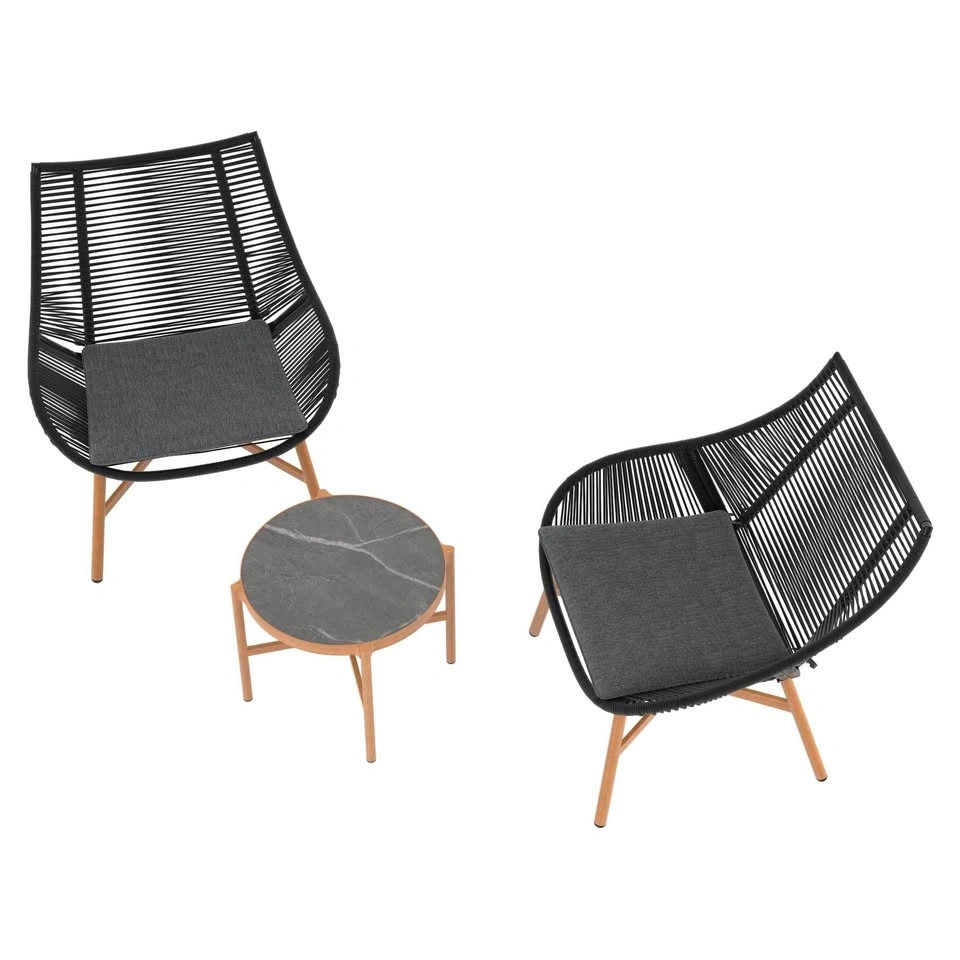 HOMETRENDS Skyler 3-Piece Steel Outdoor Chat Set - photo 3