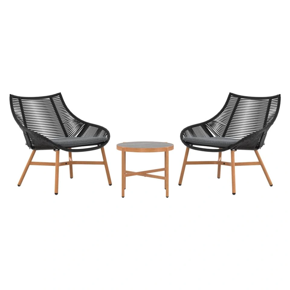 HOMETRENDS Skyler 3-Piece Steel Outdoor Chat Set - photo 5